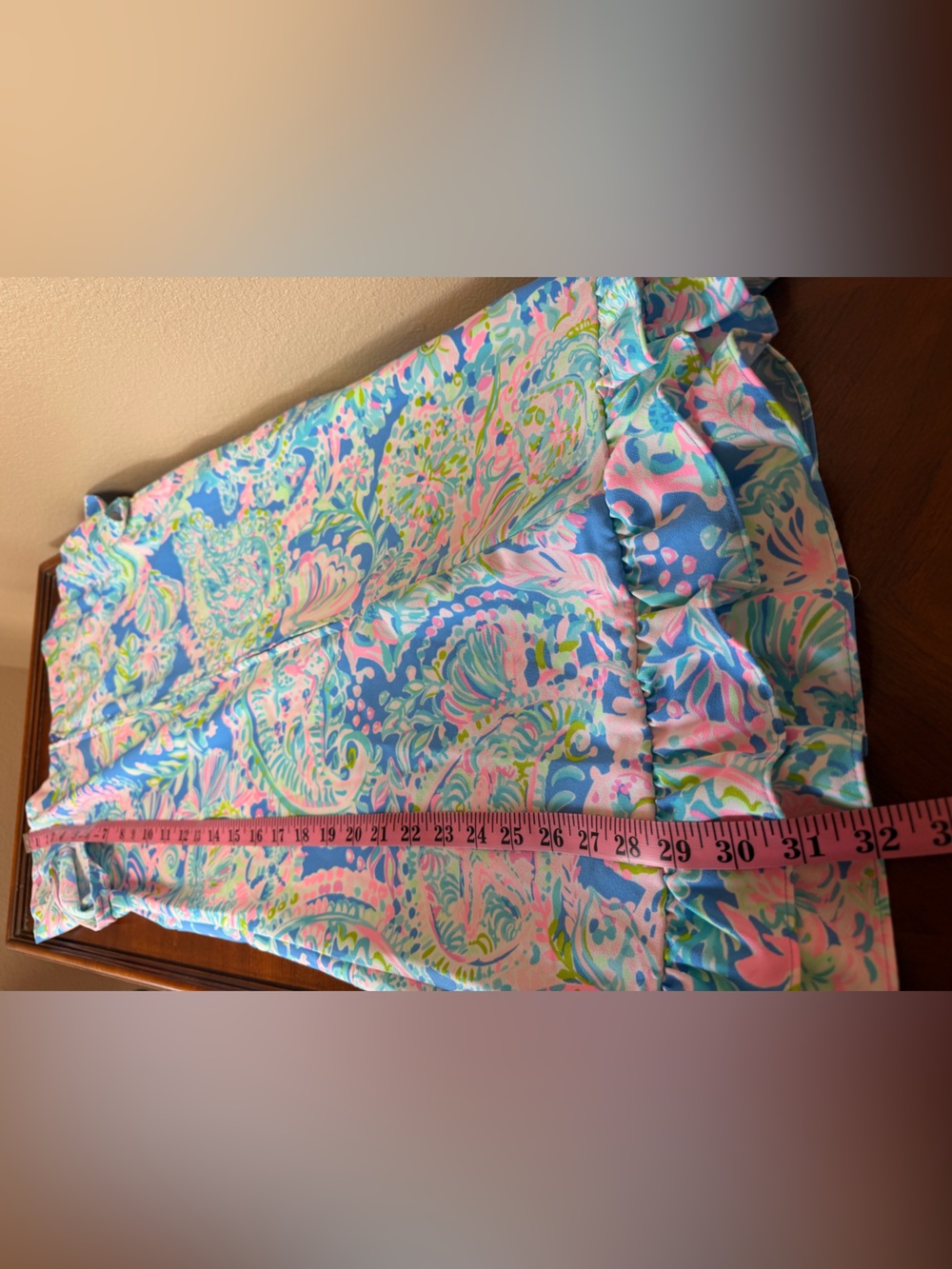 Lilly Pulitzer Masey Short Sleeve Paisley Ruffle-Hem Romper Dress Size 2 - Picture 8 of 10